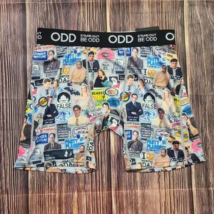 Odd Sox Boxer Briefs Mens Medium The Office Funny Graphic Print Dunder Mifflin